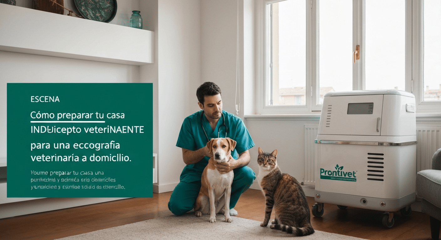 Cómo preparar tu casa para una ecografía veterinaria a domicilio.